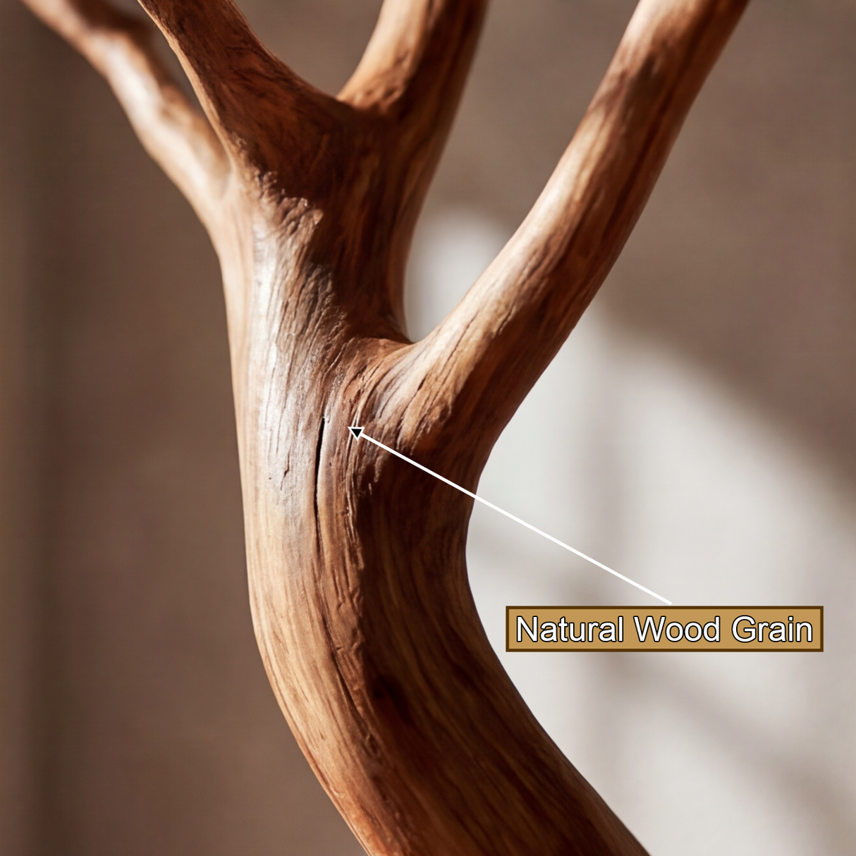 Veylorn Sculpted Solid Wood Tree Coat Rack - Timberustic Tree Coat Rack