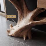 Veylthor Solid Wood Sculpted Console Table - Timberustic Console Table