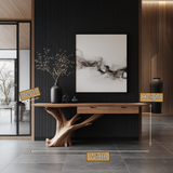 Veylthor Solid Wood Sculpted Console Table - Timberustic Console Table