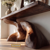Veyrona Sculpted Solid Wood Console Table - Timberustic Console Table