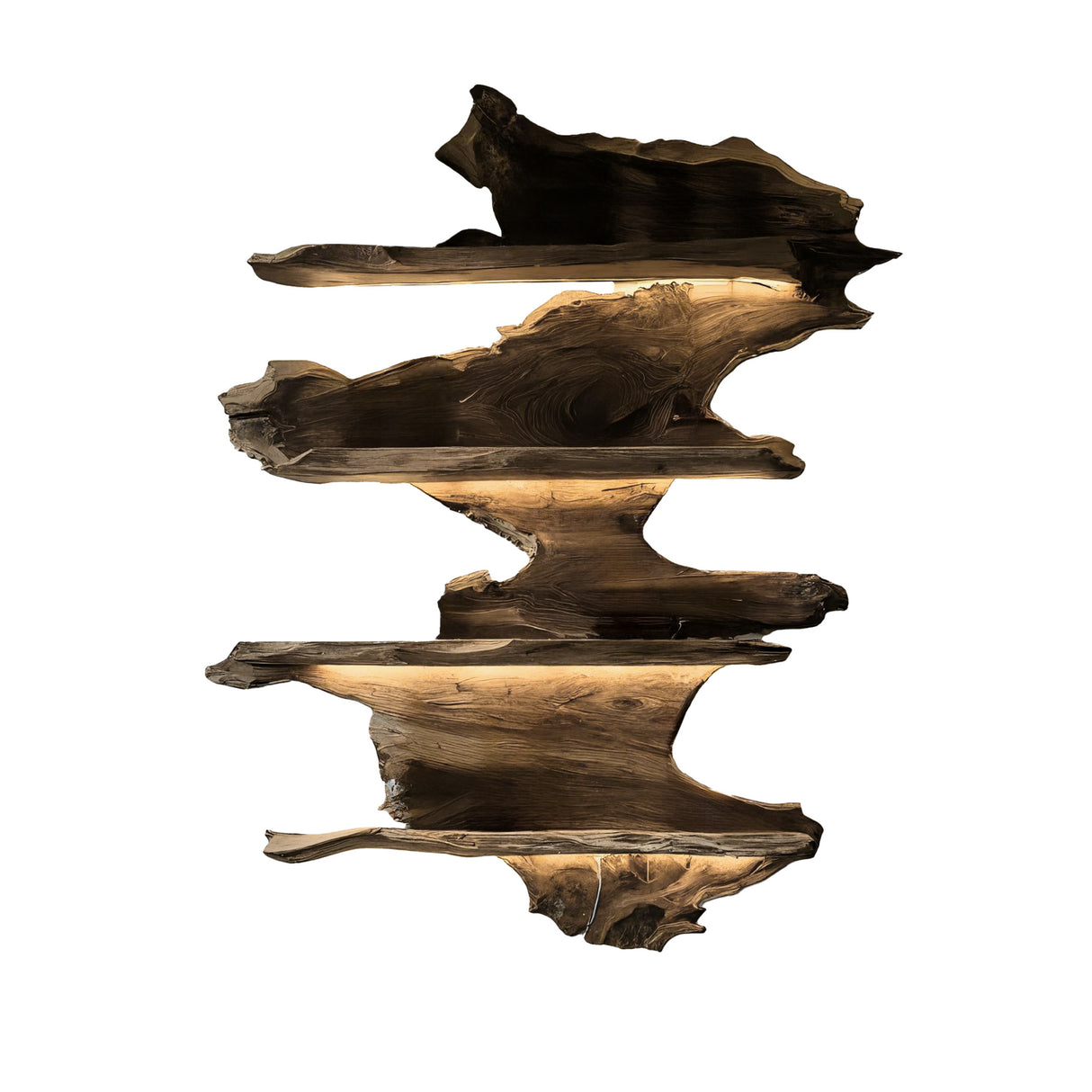 Vineflow Live Edge Floating Wine Rack Holder