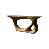 Virel Sculpted Solid Wood Console Table