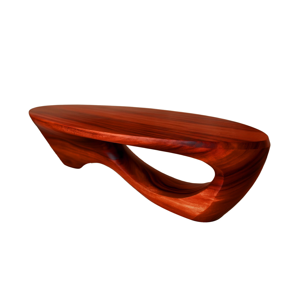 Virelia Live Edge Solid Wood Coffee Table Mahogany - Timberustic Coffee Table