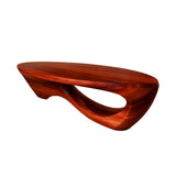 Virelia Live Edge Solid Wood Coffee Table Mahogany - Timberustic Coffee Table
