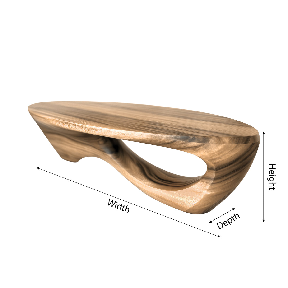 Virelia Live Edge Solid Wood Coffee Table - Timberustic Coffee Table