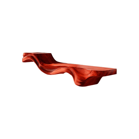 Virelia Live Edge Solid Wood Floating Shelf Mahogany - Timberustic Floating Shelf