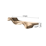 Virelia Live Edge Solid Wood Floating Shelf