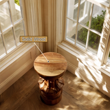 Virelith Solid Wood Pedestal Stand - Timberustic Pedestal Stand