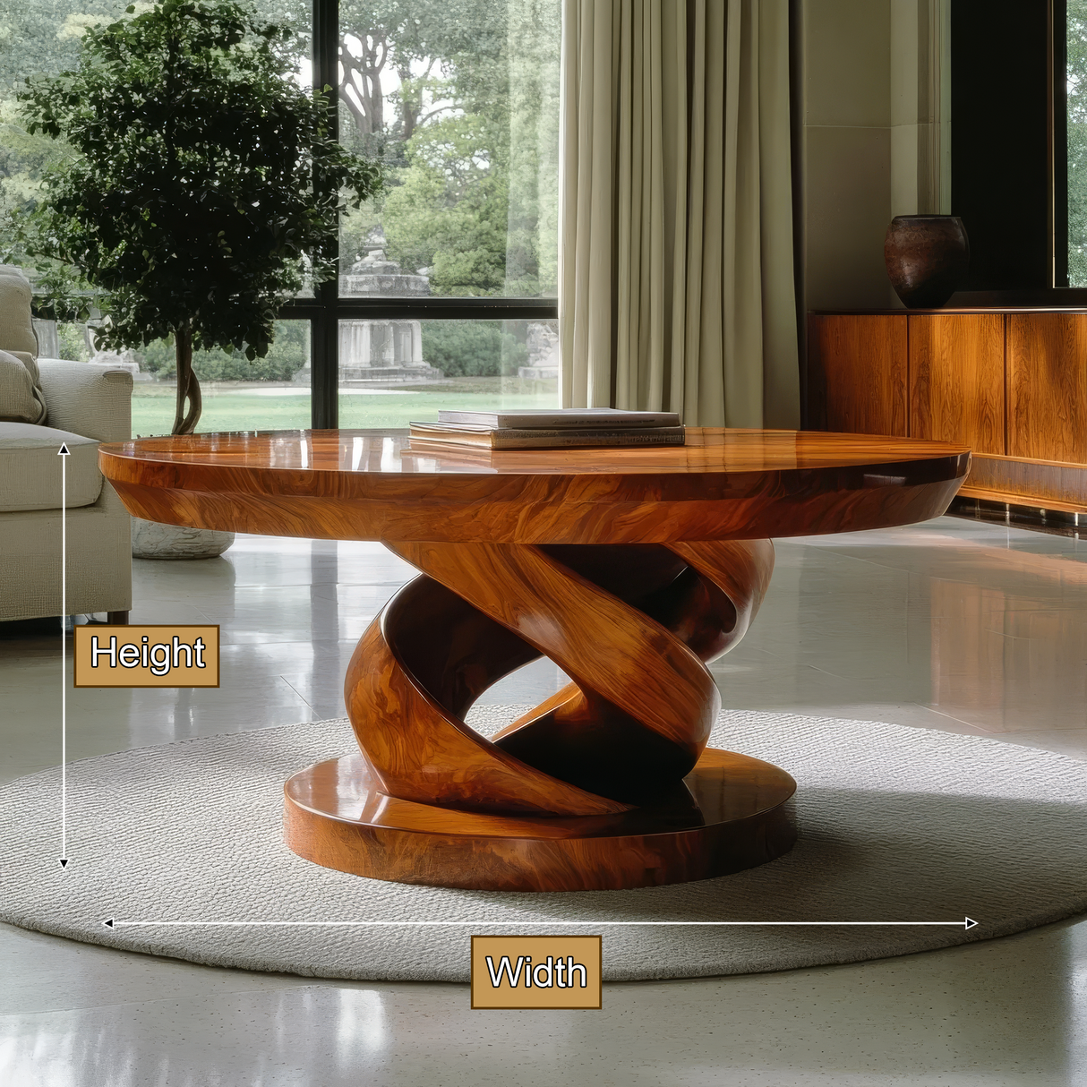 Virella Handcrafted Solid Wood Coffee Table SPA925789 - Timberustic Coffee Table
