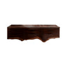 Virella Live Edge Solid Wood Floating Bathroom Vanity with Drawers Dark Walnut - Timberustic Floating Bathroom Vanity With Drawers