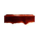 Virella Live Edge Solid Wood Floating Bathroom Vanity with Drawers Mahogany - Timberustic Floating Bathroom Vanity With Drawers