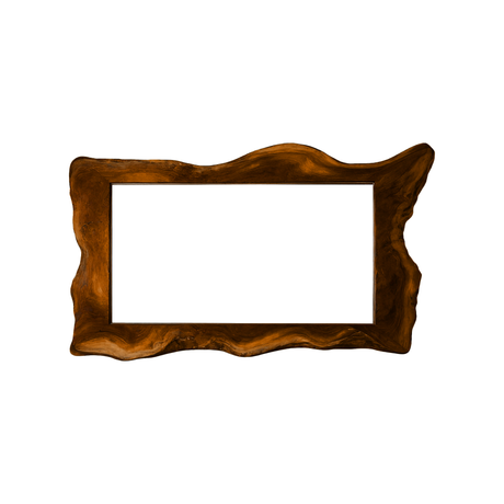 Virella Live Edge Solid Wood Mirror Frame Brown - Timberustic Mirror