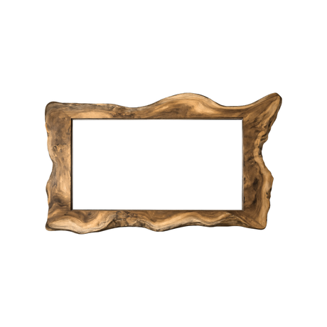 Virella Live Edge Solid Wood Mirror Frame Natural Oak - Timberustic Mirror