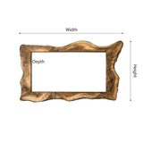 Virella Live Edge Solid Wood Mirror Frame - Timberustic Mirror