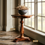 Virella Solid Wood Pedestal Stand - Timberustic Pedestal Stand