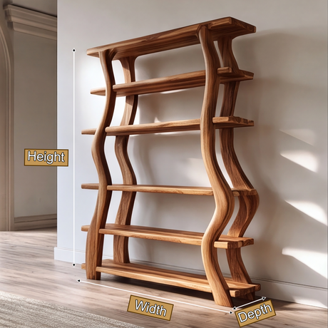 Virellan Handcrafted Solid Wood Bookshelf - Timberustic Bookshelf