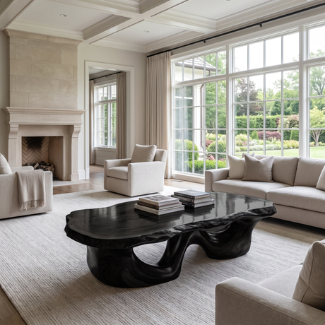 Virellan Live Edge Solid Wood Coffee Table
