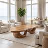 Virellan Live Edge Solid Wood Coffee Table