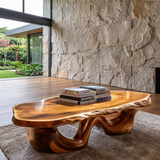 Virellan Live Edge Solid Wood Coffee Table