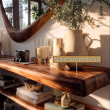Virellan Sculpted Solid Wood Console Table - Timberustic Console Table