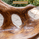 Virellis Sculpted Solid Wood Outdoor Bench - Timberustic Bench