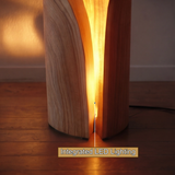 Virellis Sculpted Wave Integrated LED Wood Floor Lamp - Timberustic Floor Lamp