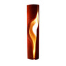 Virellis Sculpted Wave Integrated LED Wood Floor Lamp Mahogany - Timberustic Floor Lamp