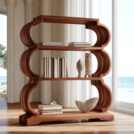 Virello Handcrafted Solid Wood Bookshelf SPA923581 - Timberustic Bookshelf