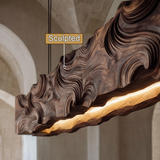 Virello Handcrafted Solid Wood Linear Pendant Light - Timberustic Linear Pendant Light