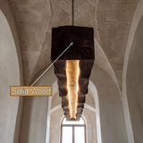 Virello Handcrafted Solid Wood Linear Pendant Light - Timberustic Linear Pendant Light