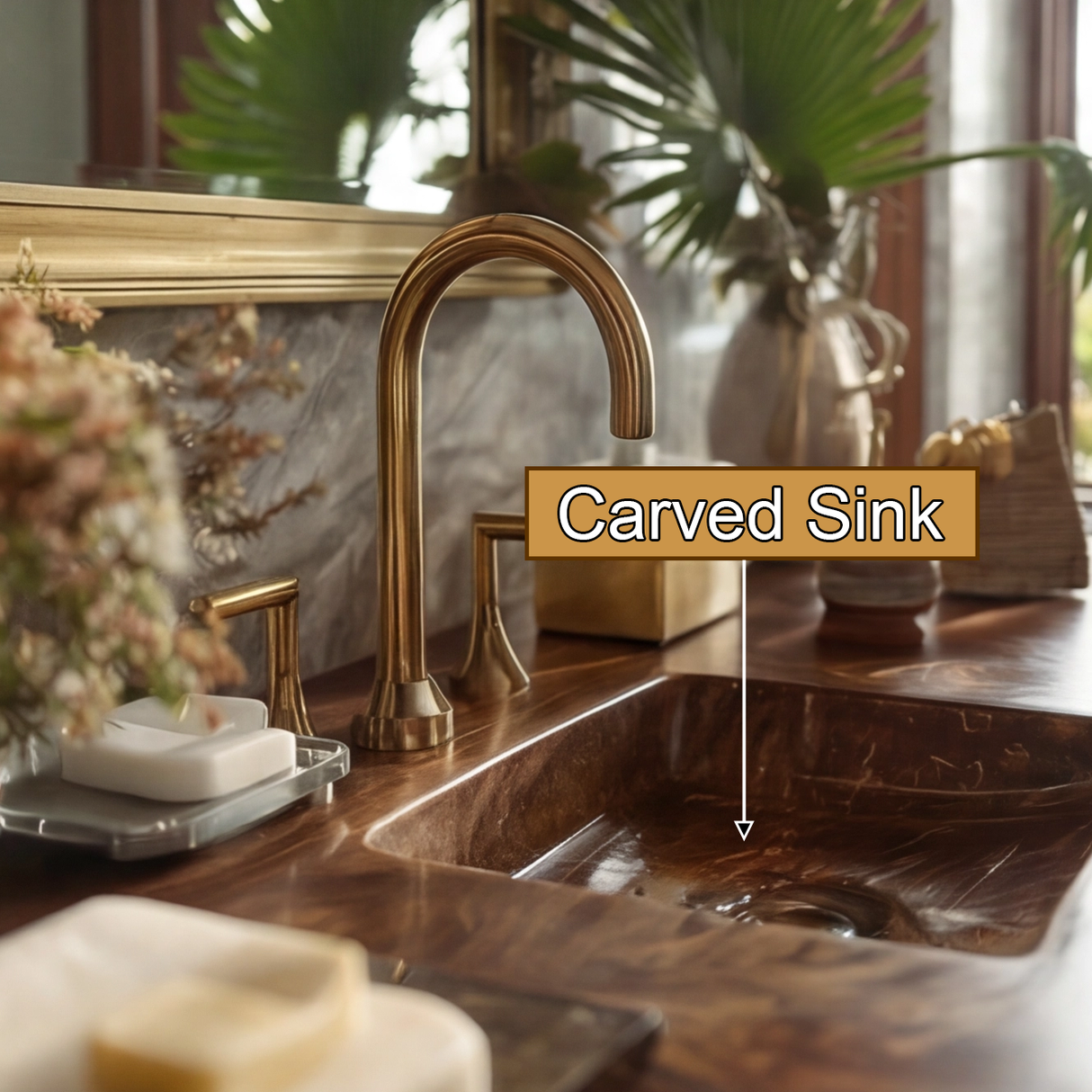 Virello Live Edge Solid Wood Floating Bathroom Vanity with Integrated Sink SPA242234 - Timberustic Floating Bathroom Vanity with Integrated Sink