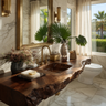 Virello Live Edge Solid Wood Floating Bathroom Vanity with Integrated Sink SPA242234
