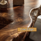 Virello Live Edge Solid Wood Floating Bathroom Vanity with Integrated Sink SPA242234 - Timberustic Floating Bathroom Vanity with Integrated Sink