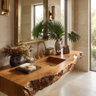 Virello Live Edge Solid Wood Floating Bathroom Vanity with Integrated Sink SPA242234