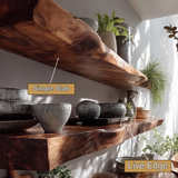 Virello Live Edge Solid Wood Floating Shelf SPA951365 - Timberustic Floating Shelf