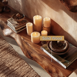 Virello Sculpted Solid Wood Floating Shelf SPA965362 - Timberustic Floating Shelf