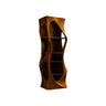 Virello Sculpted Solid Wood Wine Cabinet Brown - Timberustic Wine Cabinet