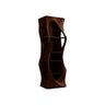 Virello Sculpted Solid Wood Wine Cabinet Dark Walnut - Timberustic Wine Cabinet
