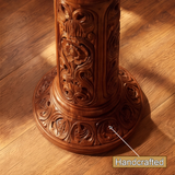 Virelta Solid Wood Pedestal Stand - Timberustic Pedestal Stand