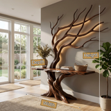 Virelthorn Sculpted Solid Wood Console Table SPA094845
