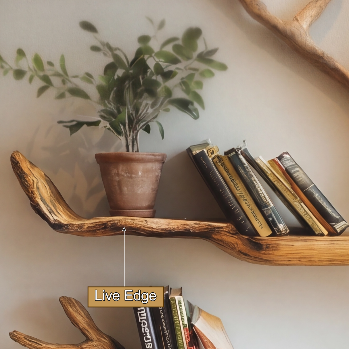 Virelthorn Sculpted Solid Wood Tree Bookshelf - Timberustic Tree Bookshelf