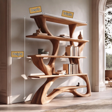 Virelune Handcrafted Solid Wood Bookshelf