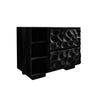 Vireon Sculpted Solid Wood Freestanding Bathroom Vanity with Drawers Black - Timberustic Freestanding Bathroom Vanity with Drawers
