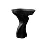 Vireon Sculpted Solid Wood Pedestal Sink Black - Timberustic Pedestal Sink
