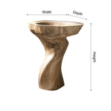 Vireon Sculpted Solid Wood Pedestal Sink - Timberustic Pedestal Sink