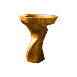 Vireon Sculpted Solid Wood Pedestal Sink Teak - Timberustic Pedestal Sink
