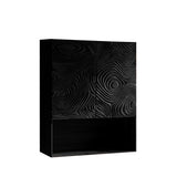 Virex Sculpted Solid Wood Floating Bathroom Cabinet