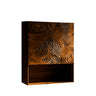 Virex Sculpted Solid Wood Floating Bathroom Cabinet