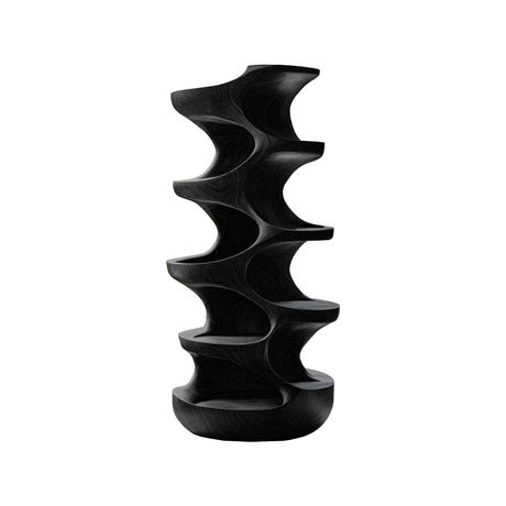 Virex Sculpted Solid Wood Tree-Inspired Cat Tree Shelf Black - Timberustic Cat Tree Shelf