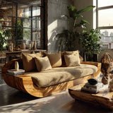Vireza Sculpted Solid Wood Sofa - Timberustic Sofa